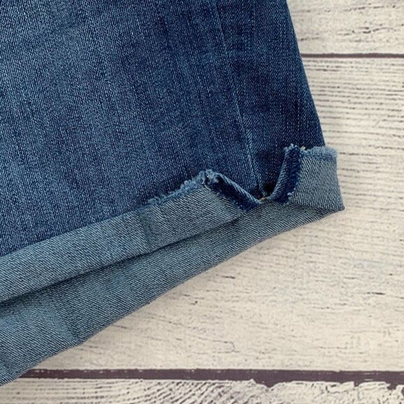 Seven7 sz 16 Jean Shorts Medium Wash Weekend Short Inseam 3" Rolled Hem - Picture 3 of 9